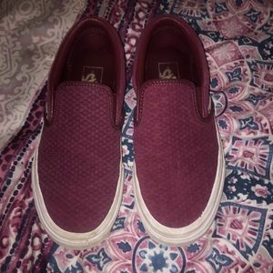 Maroon vans